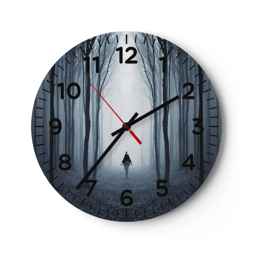 Orologio da parete - Orologio in Vetro - E tutto è semplice e chiaro - 40x40 cm