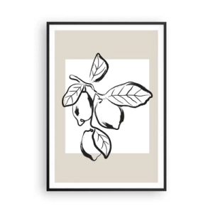 Poster in cornice nera - Dove i limoni maturano... - 70x100 cm
