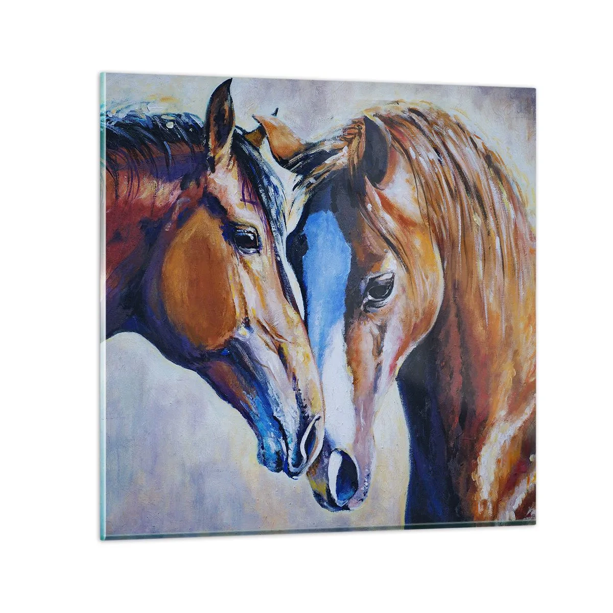 Quadro su vetro - Sarà amicizia o amore? - 50x50 cm