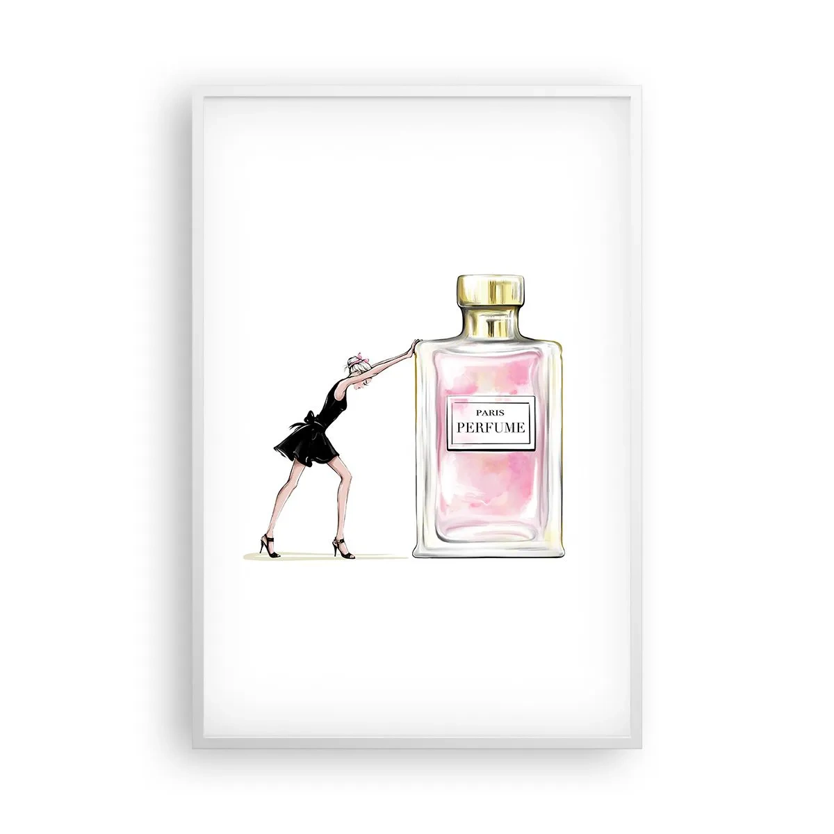 Poster in cornice bianca - L'essenza della femminilità - 61x91 cm