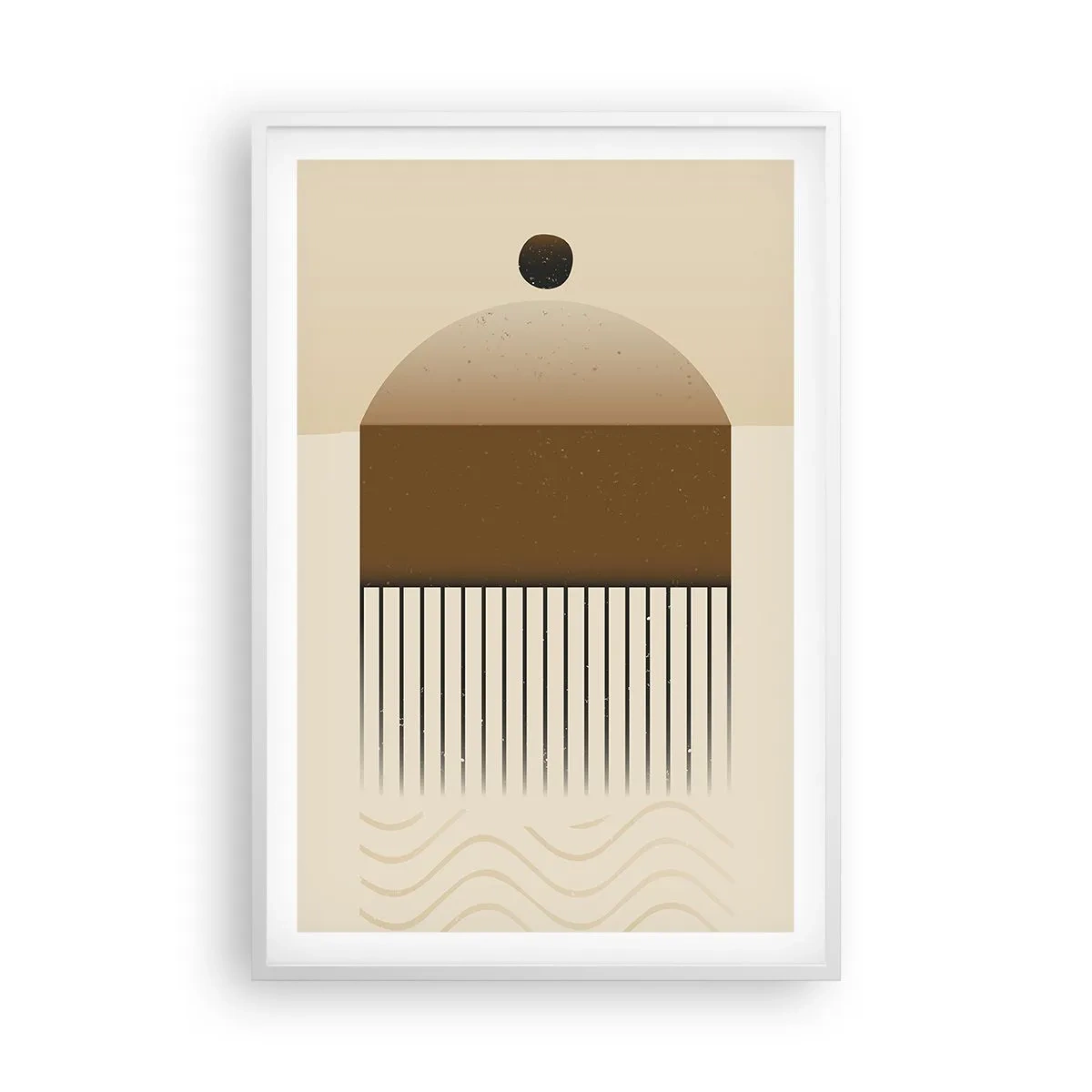 Poster in cornice bianca - Diversi stati - 61x91 cm
