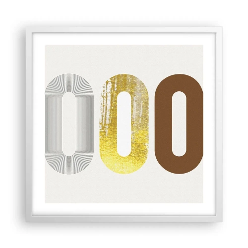 Poster in cornice bianca - Ohh! - 50x50 cm