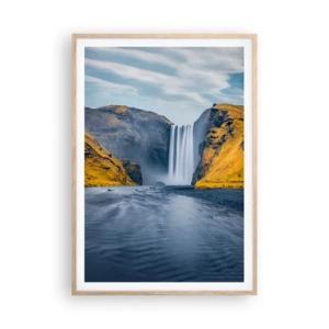 Poster in cornice rovere chiaro - Durata eterna, movimento eterno - 70x100 cm