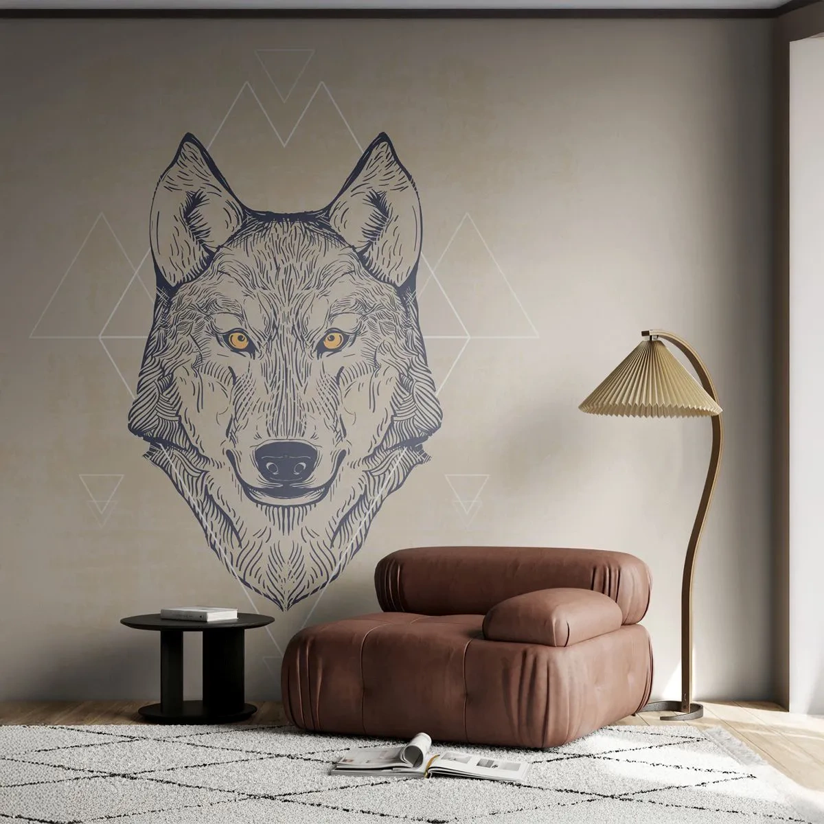 Fotomurali Standard Eco - Alfa dallo sguardo penetrante - Animali, Cane, Husky - 400x280 cm