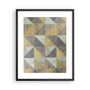 Poster in cornice nera - Secondo i triangoli - 40x50 cm