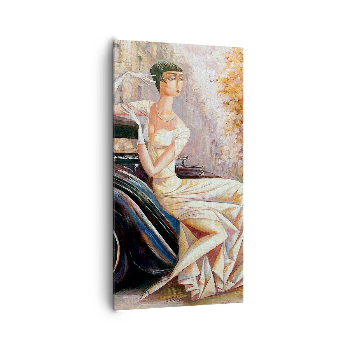 Quadro su tela - Stampe su Tela - Eleganza in stile retro - 65x120 cm