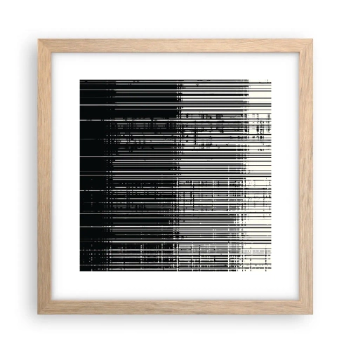 Poster in cornice rovere chiaro - Onde e vibrazioni - 30x30 cm