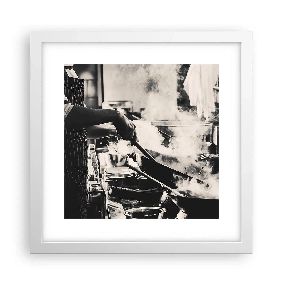 Poster in cornice bianca - L'alchimia dei sapori - 30x30 cm