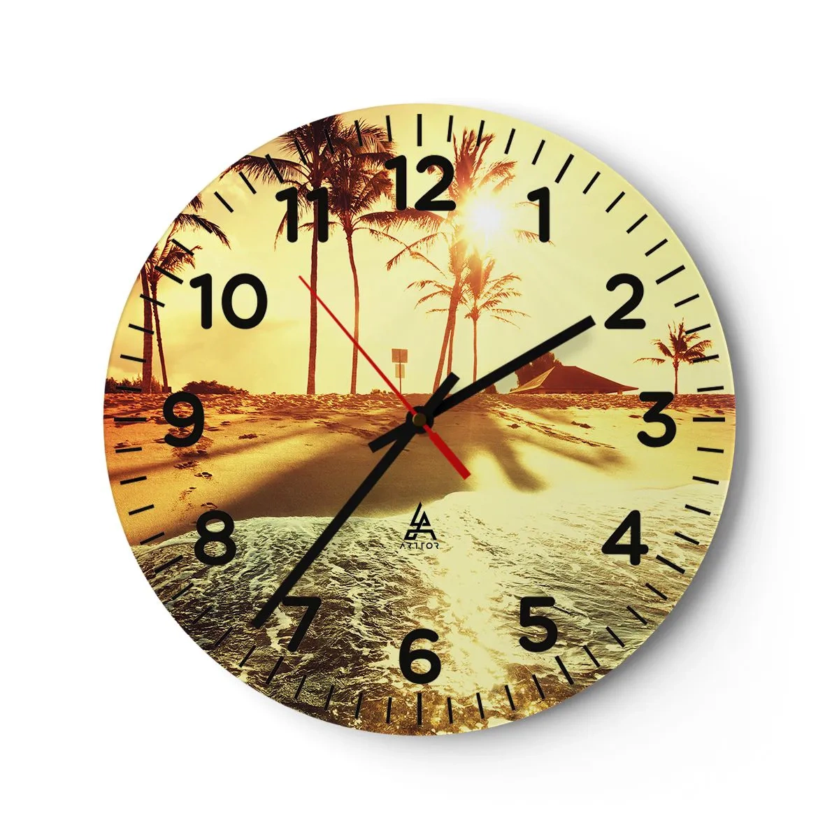 Orologio da parete - Orologio in Vetro - Pomeriggio in California - 30x30 cm
