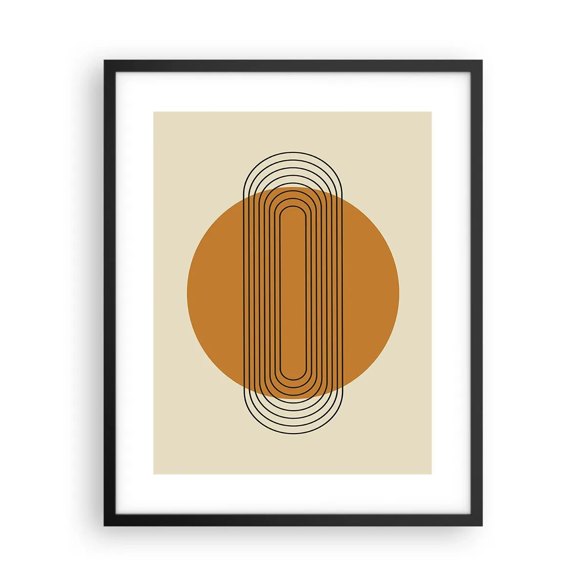 Poster in cornice nera - Piano perfetto - 40x50 cm