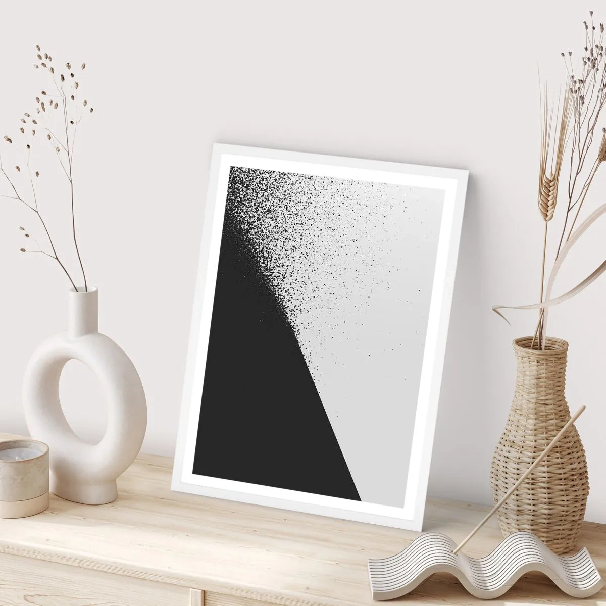 Poster in cornice bianca - Più veloce, sempre di più - 70x100 cm