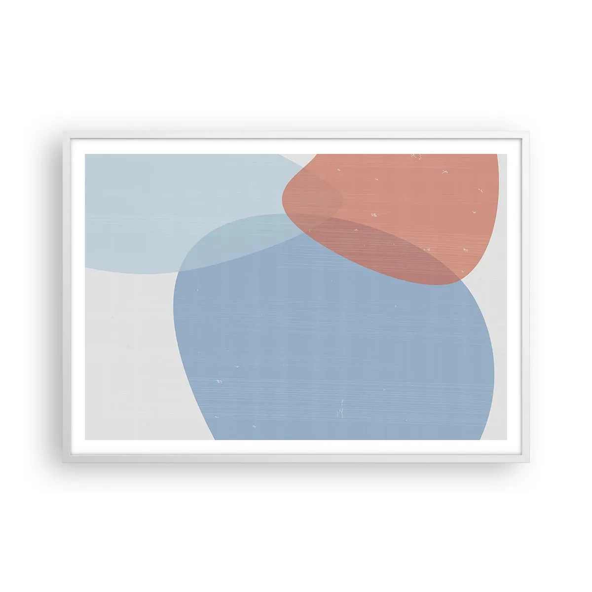 Poster in cornice bianca - Legami pastello - 100x70 cm