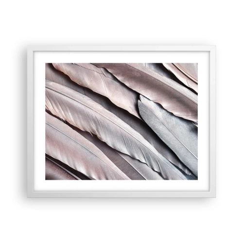 Poster in cornice bianca - Argento rosato - 50x40 cm