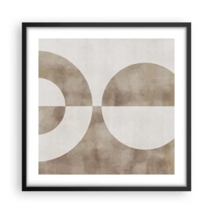 Poster in cornice nera - Analogie e differenze - 50x50 cm