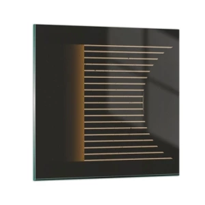 Quadro su vetro - Esaminare l'oscurità - 30x30 cm