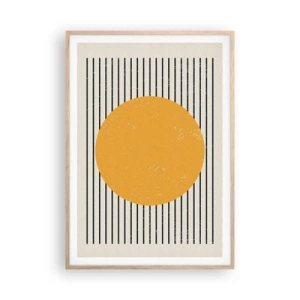 Poster in cornice rovere chiaro - La forza della semplicità - 70x100 cm