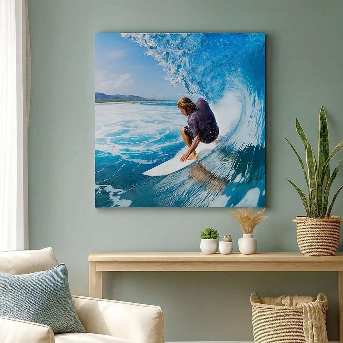 Quadro su tela - Stampe su Tela - Ballando con le onde - 30x30 cm