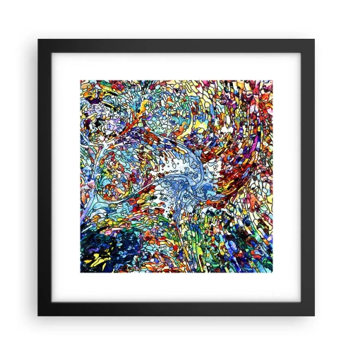 Poster in cornice nera - Vetrate a gocce - 30x30 cm