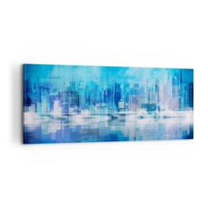 Quadro su tela - Stampe su Tela - Immersi nel blu - 100x40 cm