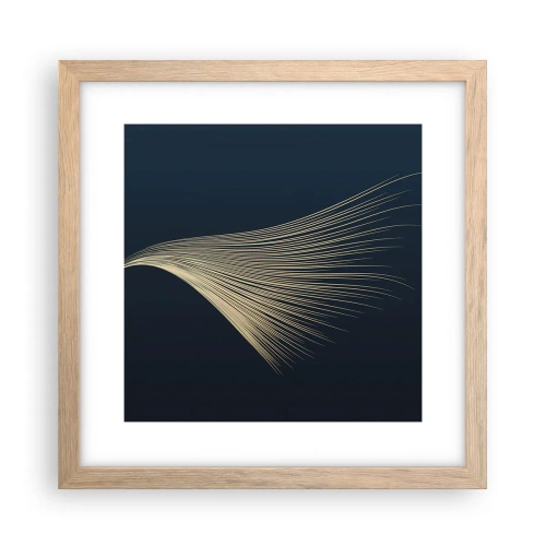 Poster in cornice rovere chiaro - Come un capello d'angelo - 30x30 cm
