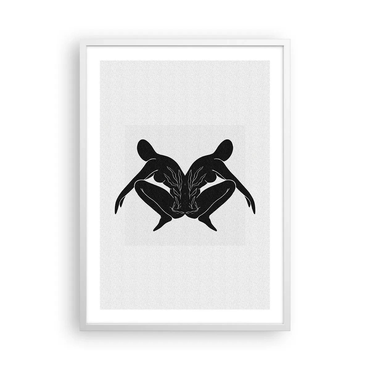 Poster in cornice bianca - Anima comune - 50x70 cm