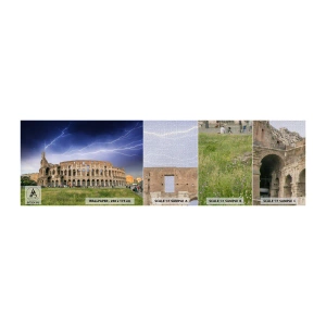 Campione di Fotomurale Premium Canvas - Arena di combattimenti - Architettura, Roma, Colosseo - 100x30 cm