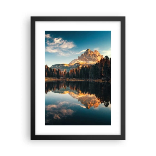 Poster in cornice nera - Paesaggio doppio - 30x40 cm