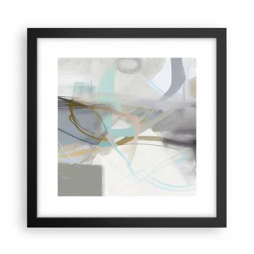 Poster in cornice nera - Astrazione nebulosa - 30x30 cm