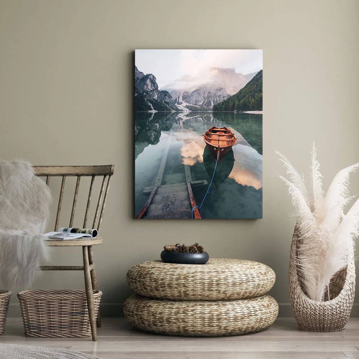 Quadro su tela - Stampe su Tela - Il sogno tranquillo dei monti - 70x100 cm