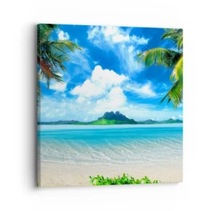 Quadro su tela - Stampe su Tela - L'azzurro dei tropici - 30x30 cm