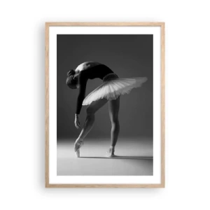 Poster in cornice rovere chiaro - Bella ballerina - 50x70 cm