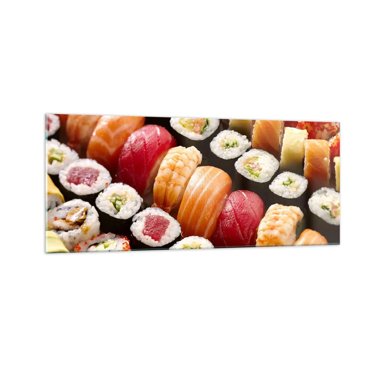 Quadro su vetro - Colori e sapori dell'Asia - 100x40 cm