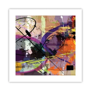 Poster - Per la via diritta o tortuosa - 40x40 cm