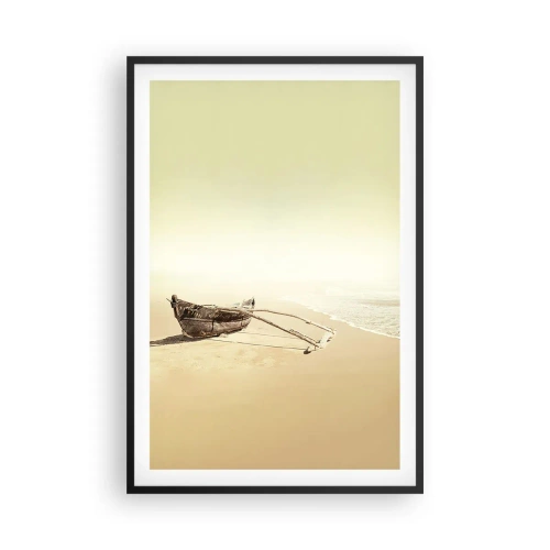 Poster in cornice nera - Ricordo dei mari del sud - 61x91 cm