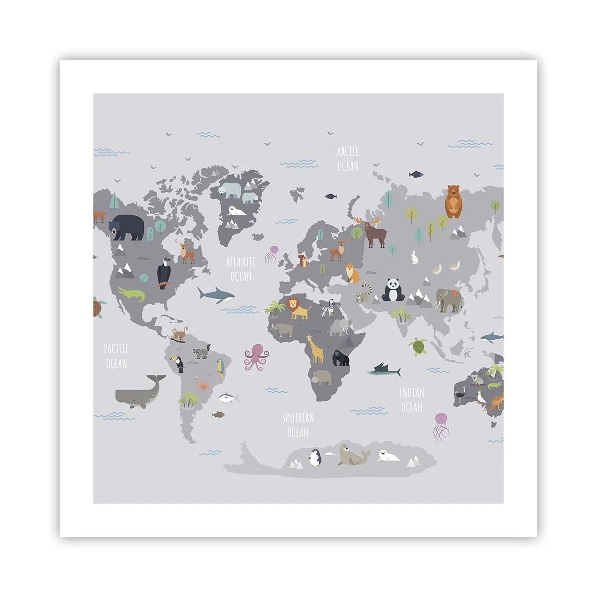 Poster - Dimmi di dove sei... - 50x50 cm