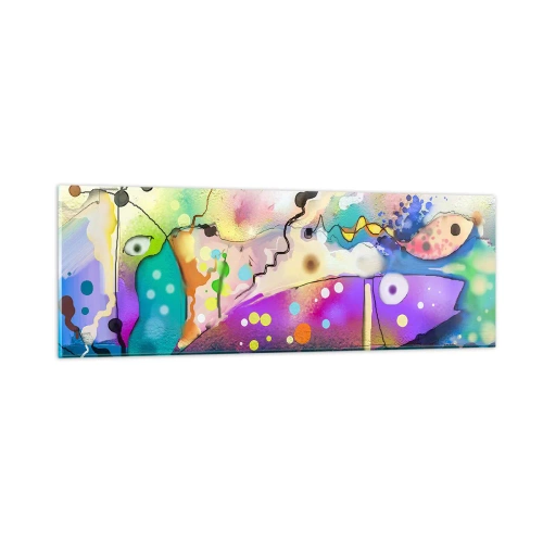 Quadro su vetro - Senza parole! - 90x30 cm