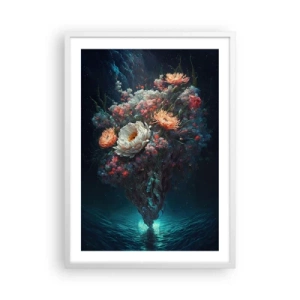 Poster in cornice bianca - Uno strano giardino - 50x70 cm