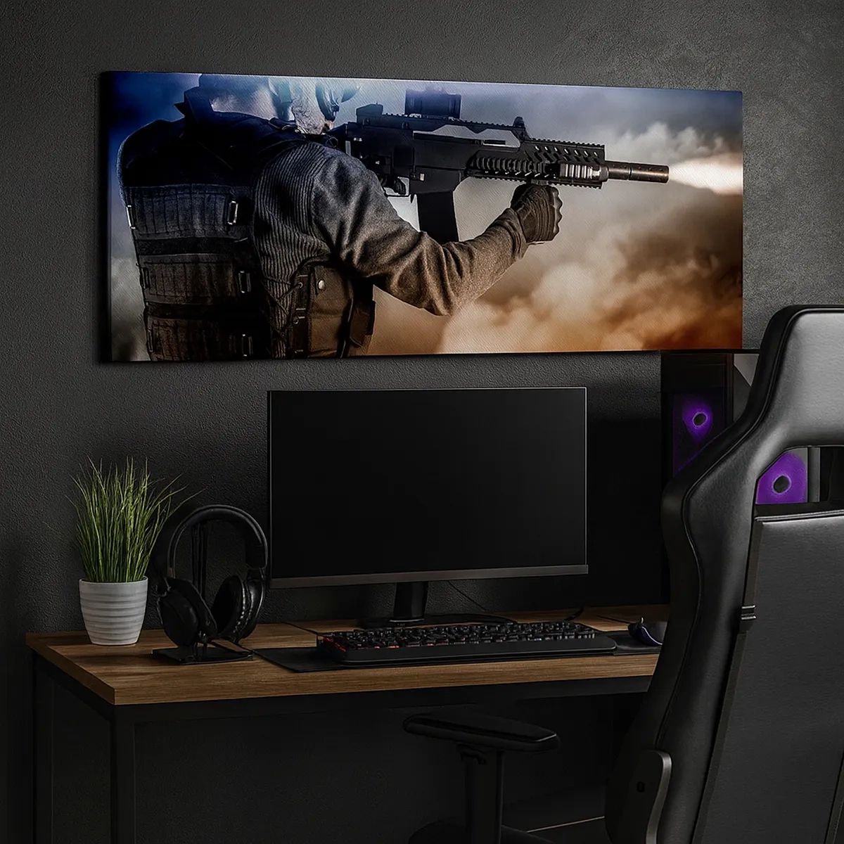 Quadro su tela - Stampe su Tela - Semplicemente un eroe - 30x30 cm