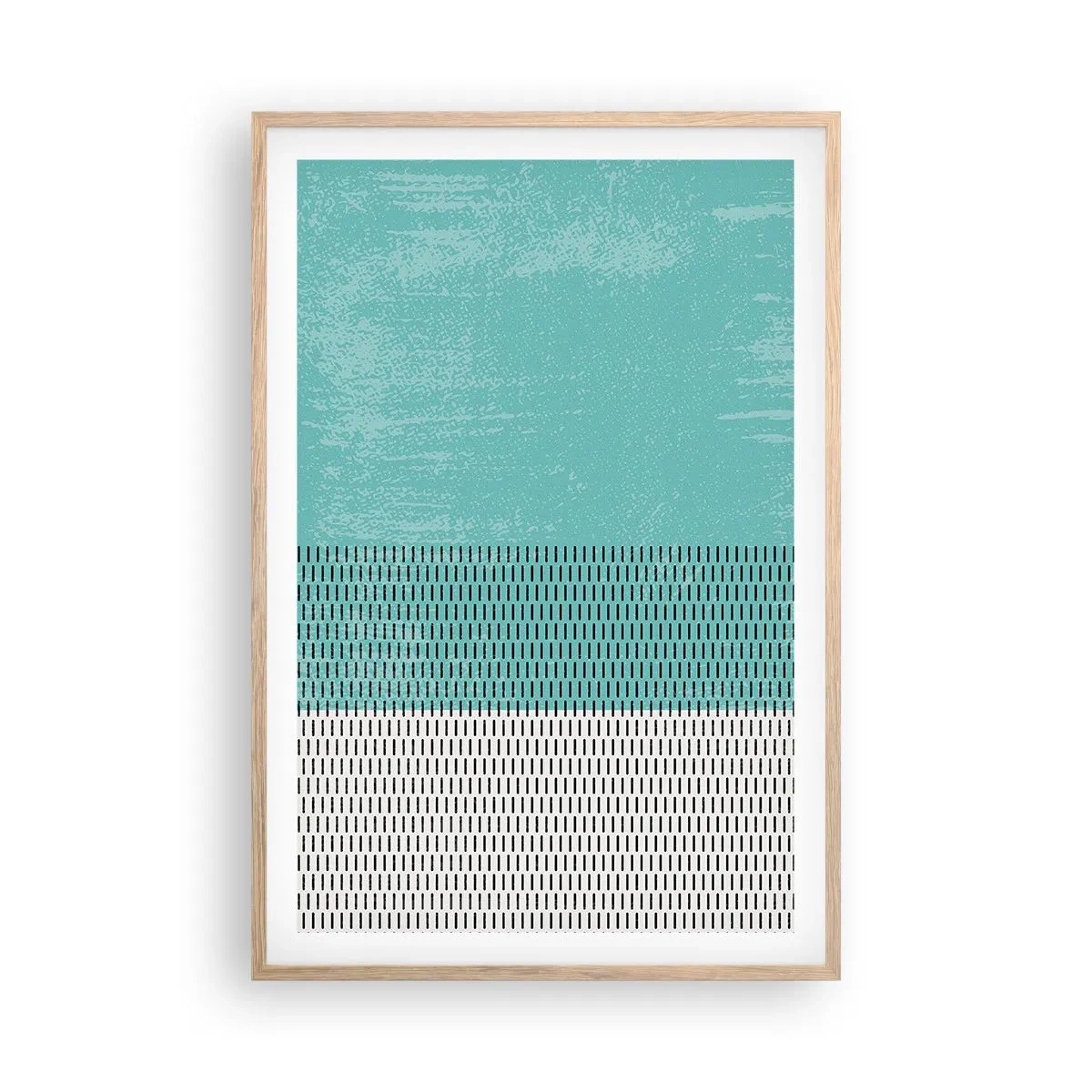 Poster in cornice rovere chiaro - Composizione equilibrata - 61x91 cm