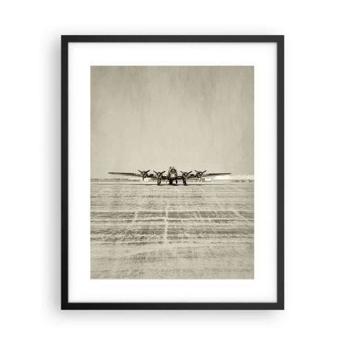 Poster in cornice nera - Pronto come sempre - 40x50 cm