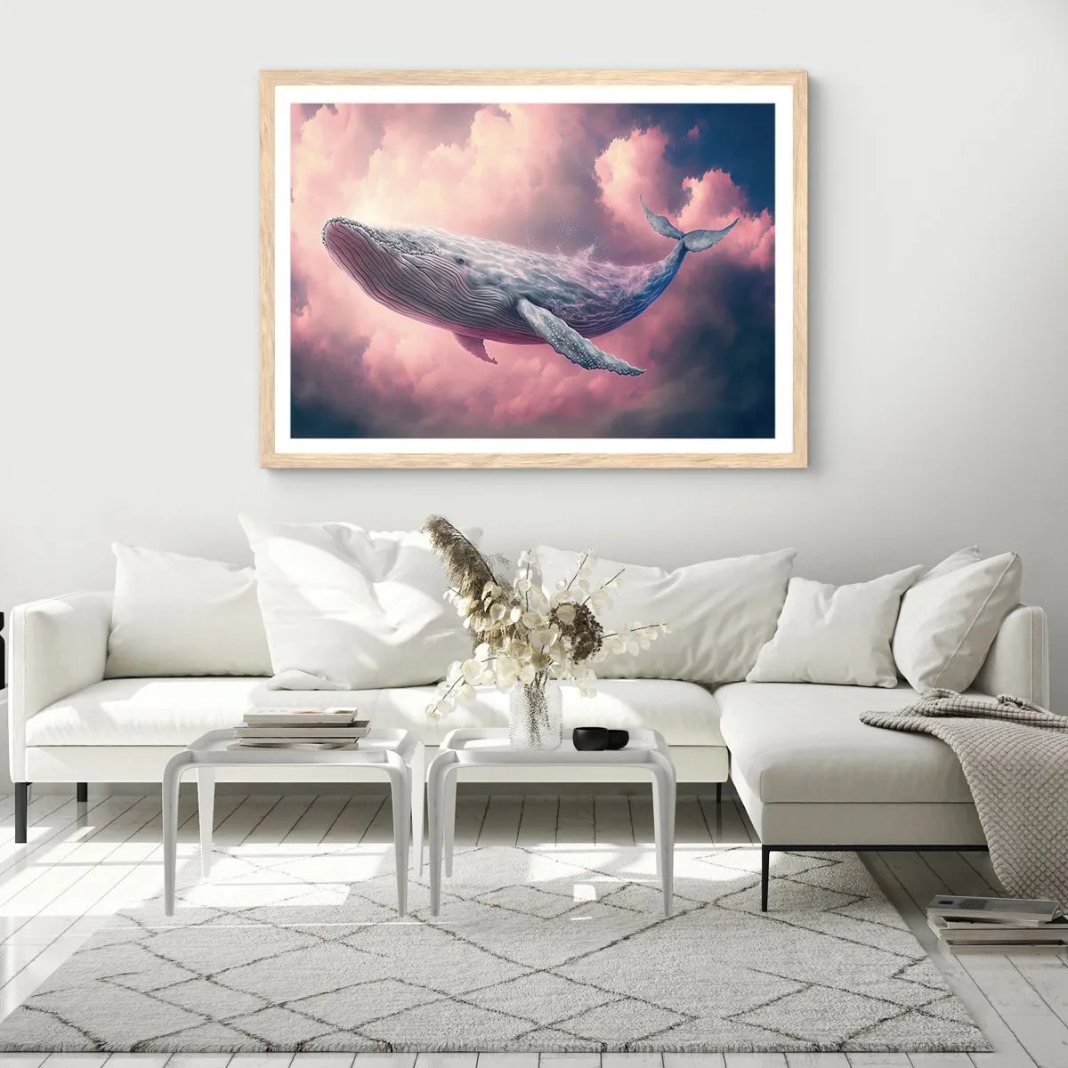 Poster in cornice rovere chiaro - Strofinati gli occhi - 40x30 cm