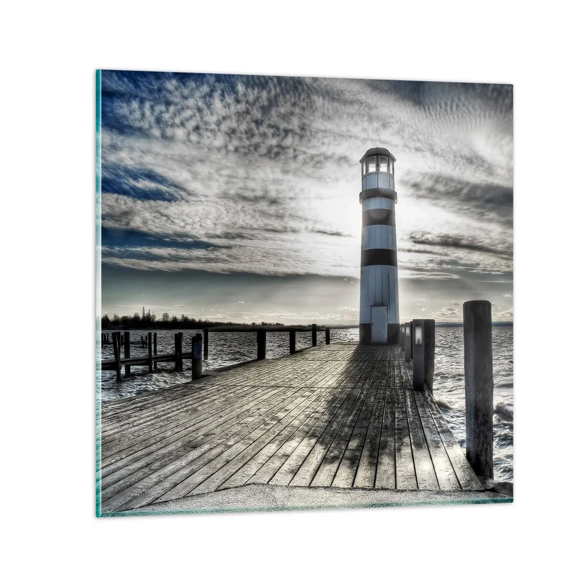 Quadro su vetro - Marinai, vi aspettiamo - 30x30 cm