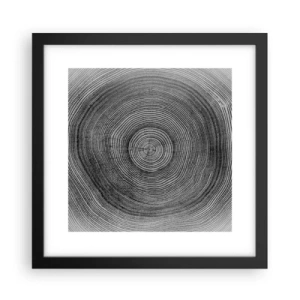 Poster in cornice nera - I segni del tempo - 30x30 cm