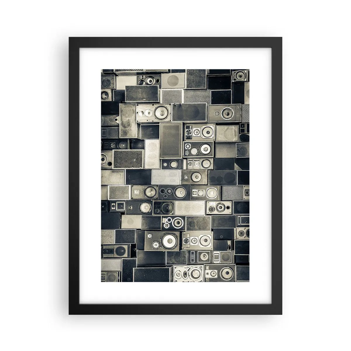 Poster in cornice nera - Armonia di suoni - 30x40 cm