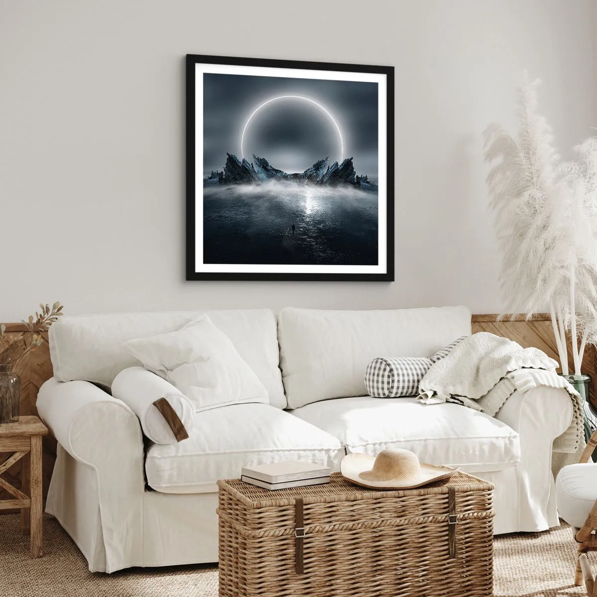 Poster in cornice nera - La fine del racconto - 60x60 cm