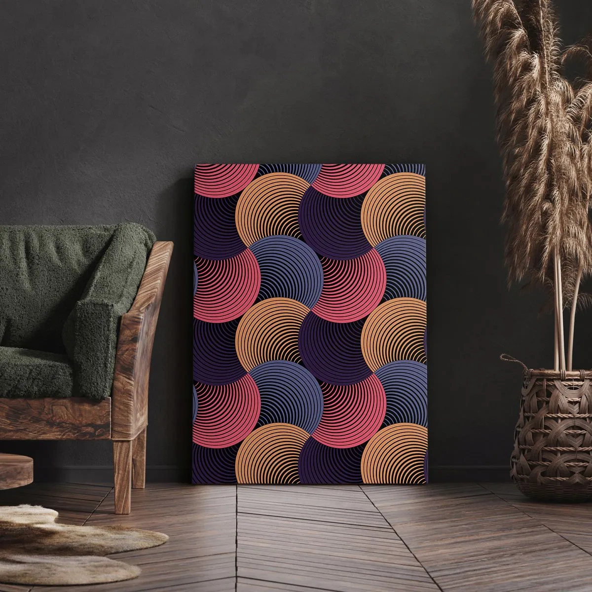 Quadro su tela - Stampe su Tela - Al ritmo delle sfere - 65x120 cm