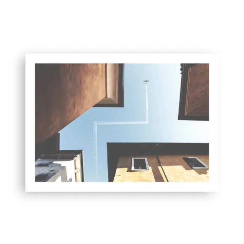 Poster - Sopra il labirinto urbano - 70x50 cm
