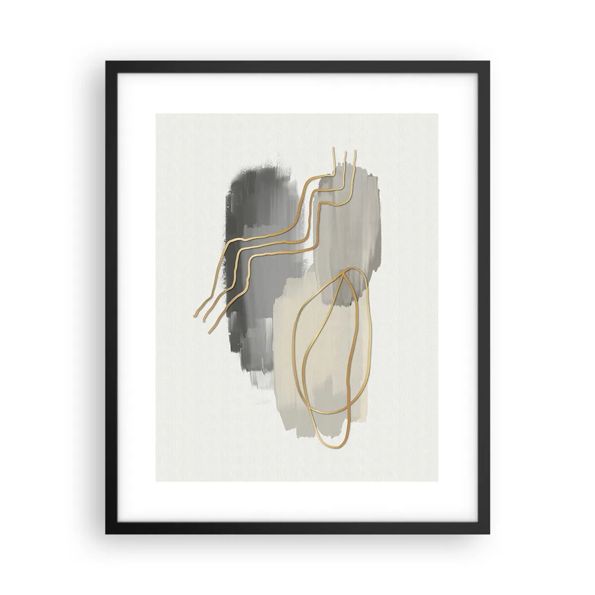 Poster in cornice nera - Durata e movimento - 40x50 cm