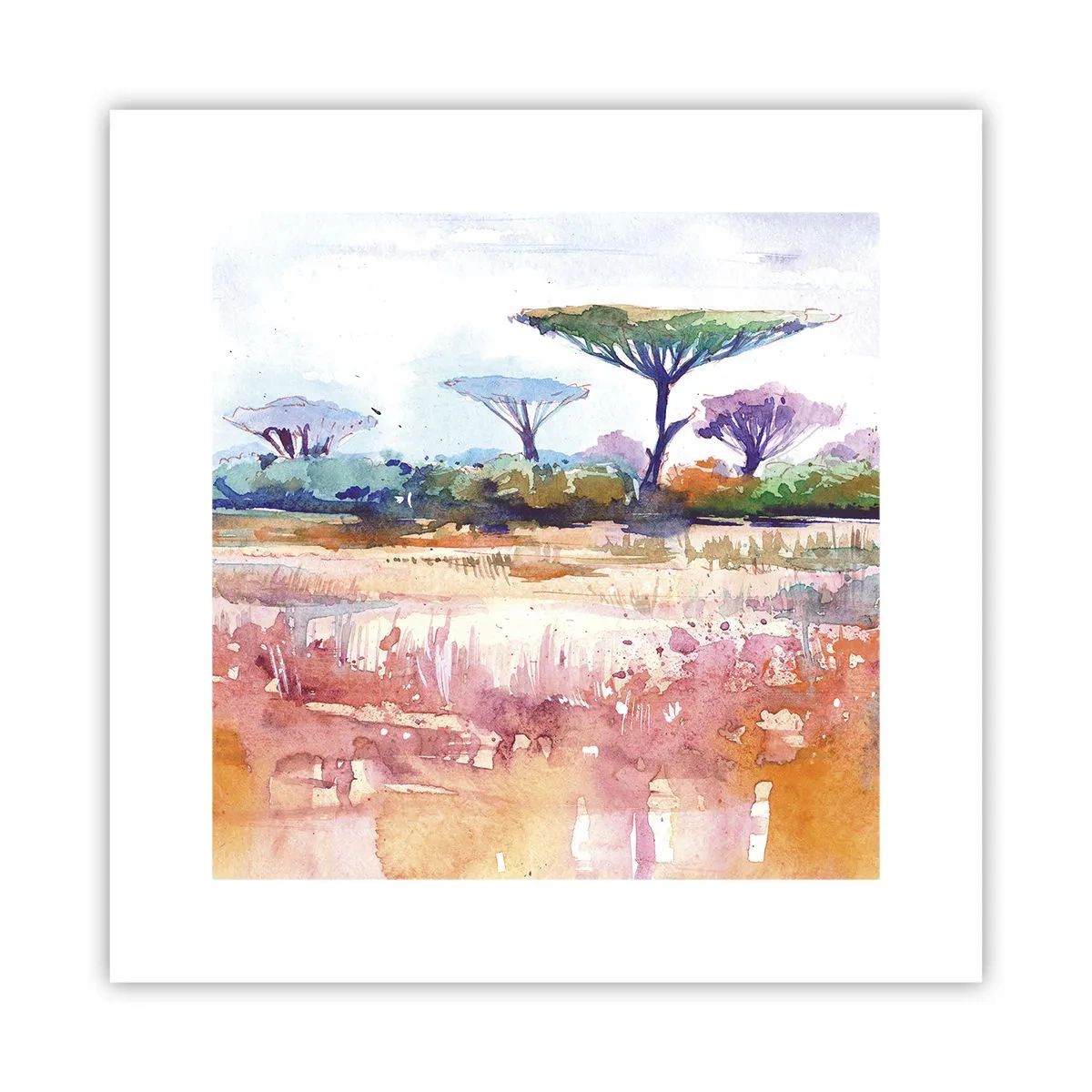 Poster - I colori della savana - 30x30 cm
