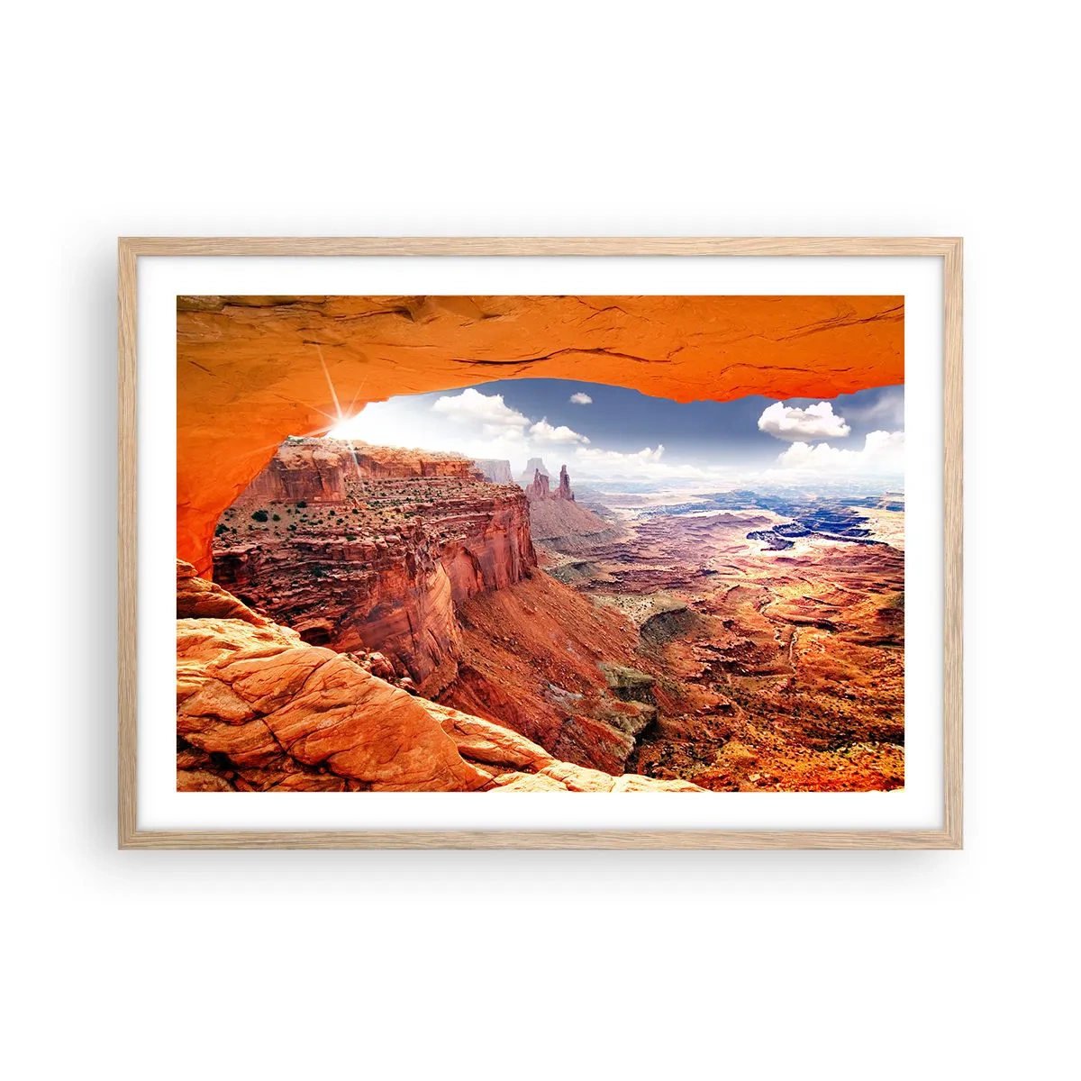 Poster in cornice rovere chiaro - Scolpiti dalla natura - 70x50 cm